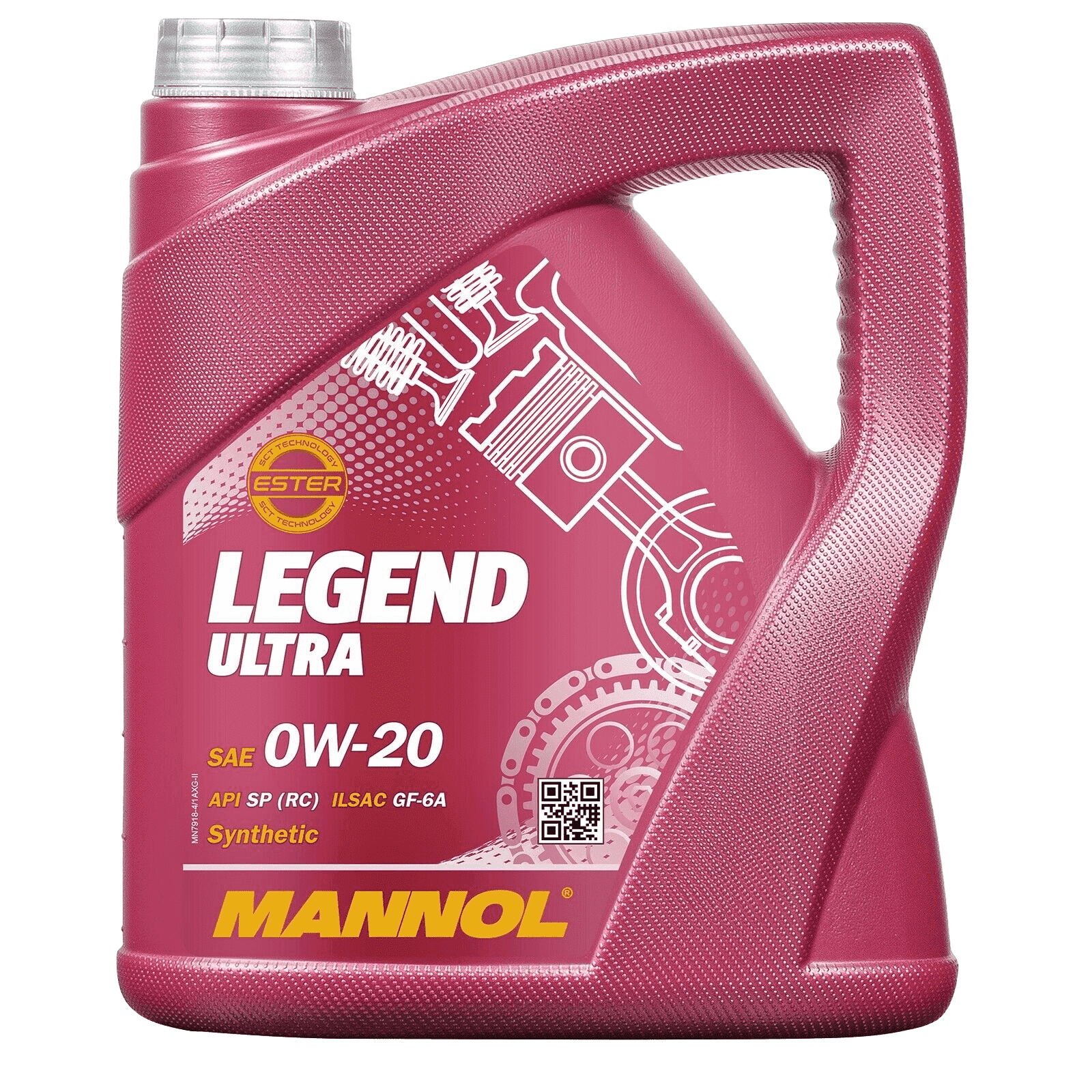 Моторное масло Mannol Legend Ultra 0W20 SN Plus RC, 4л (Mannol: MN7918-4)